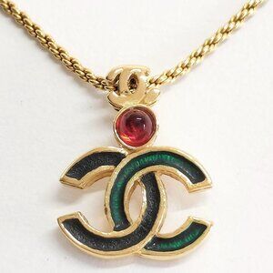 Chanel Rare Vintage CC Gold Tone Pendant